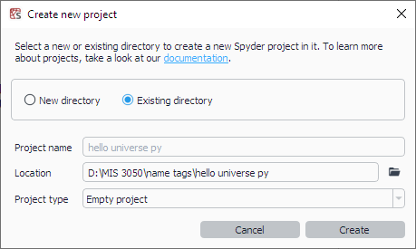 Where project made