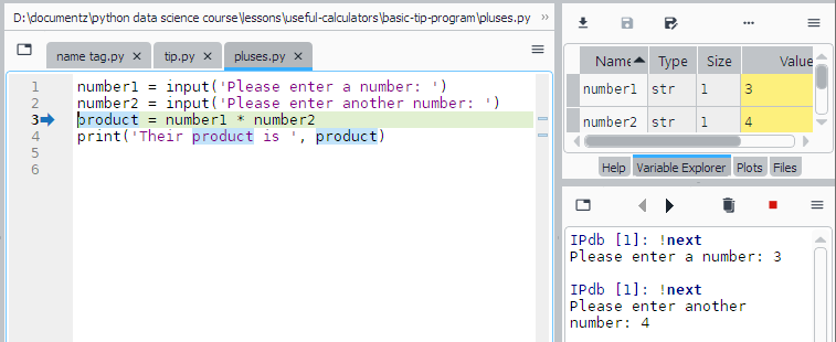 Input gives strings
