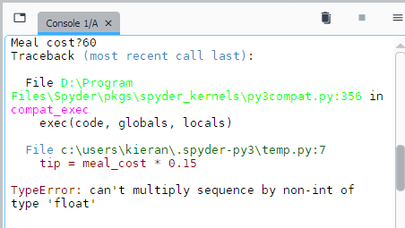 Type error